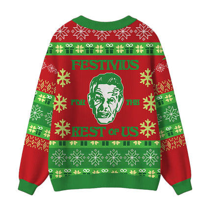 Uglysweatershops Rest of Us Ugly Cardigan Sweater