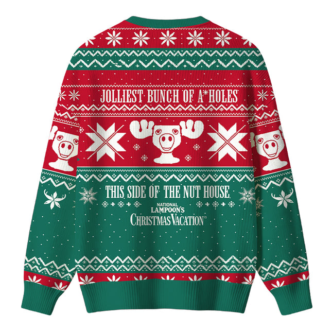Uglysweatershops Vintage Moose Christmas Ugly Sweater