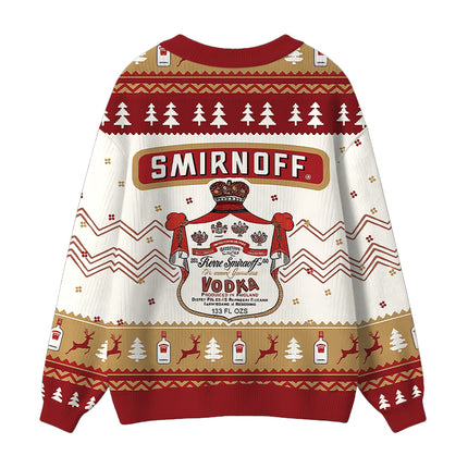 Uglysweatershops Red Wine Ugly Cardigan Sweater