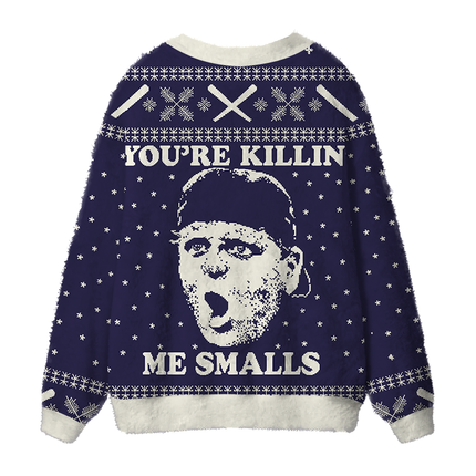 Uglysweatershops You're Killing Me Fuzzy Ugly Cardigan Sweatshirt