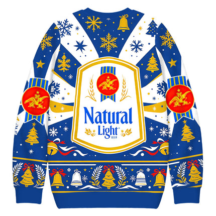 Uglysweatershops Vintage Light Christmas Ugly Sweatshirt