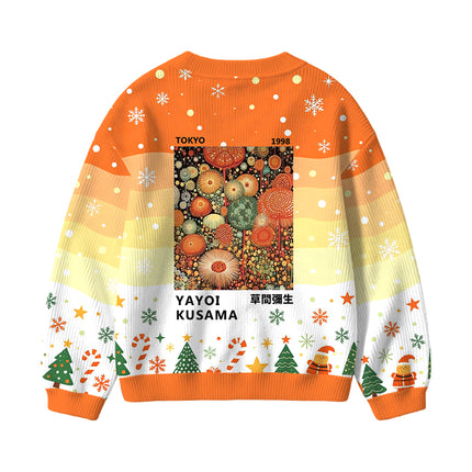 Uglysweatershops Dotted Bloom Kids Ugly Cardigan Sweater