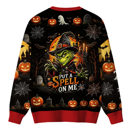Uglysweatershops Witch Hat Red Christmas Ugly Sweater