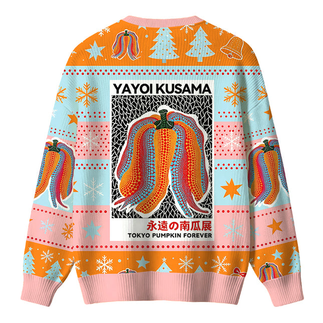 Uglysweatershops TOKYO PUMPKIN FOREVER Christmas Ugly Sweater