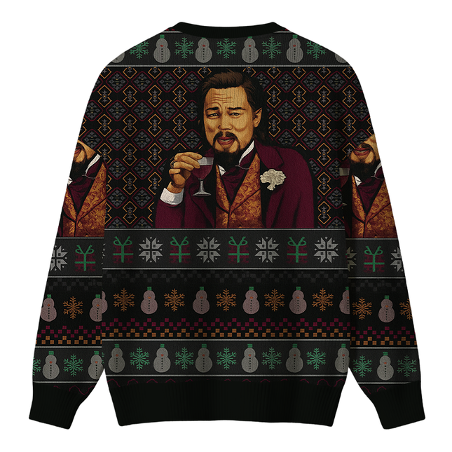 Uglysweatershops Laughing Man Christmas Ugly Sweater