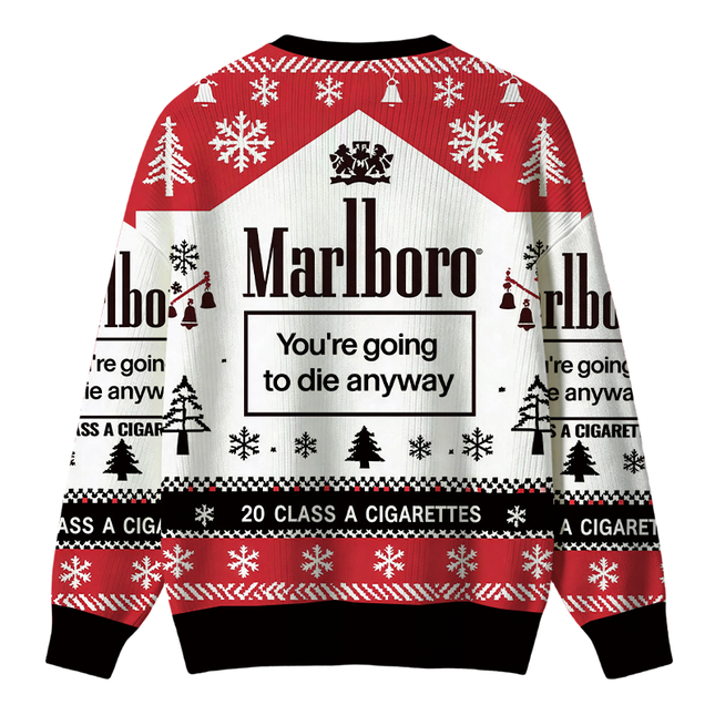 Uglysweatershops You're Going to Die Anyway Christmas Ugly Sweater