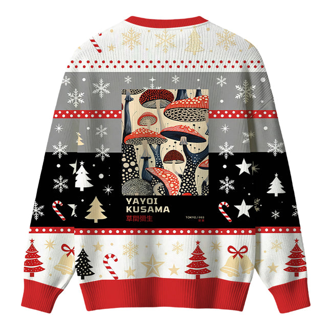 Uglysweatershops Art Dancing Mushroom Christmas Ugly Sweater