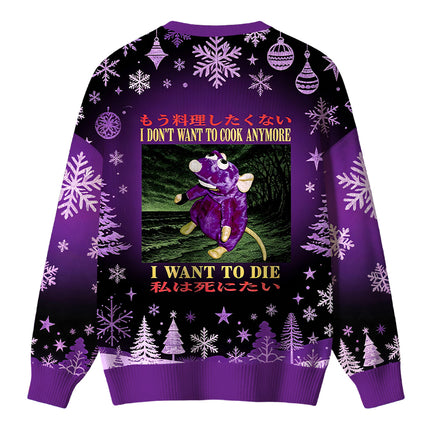 Uglysweatershops I Don't Want to Cook Christmas Ugly Sweater