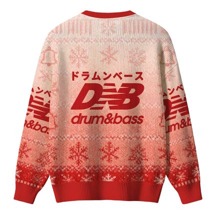Uglysweatershops Drum And Bass Japan Christmas Ugly Sweater