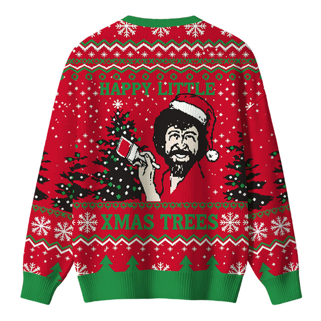 Uglysweatershops Happy Little Xmas Trees Christmas Ugly Sweater