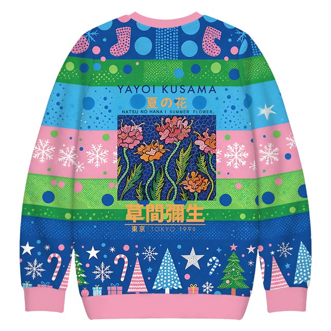 Uglysweatershops Summer Flowers Vintage Christmas Ugly Sweatshirt