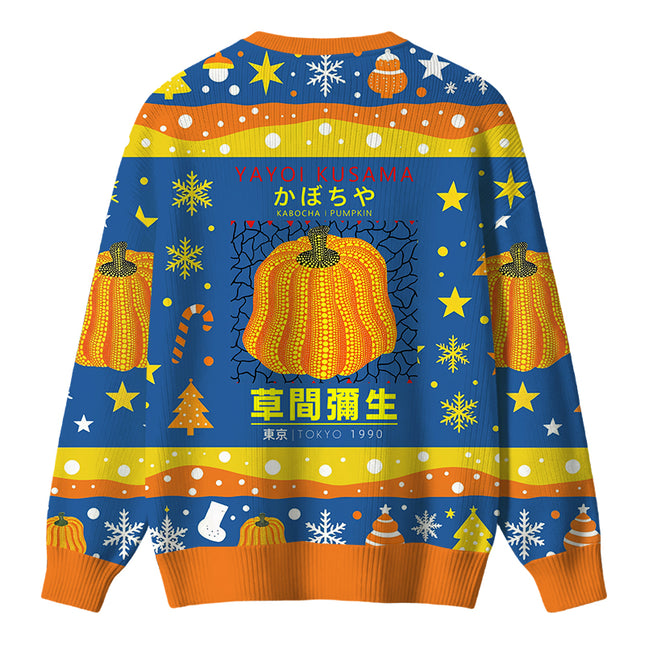 Uglysweatershops Art Pumpkin TOKYO 1900 Christmas Ugly Sweater