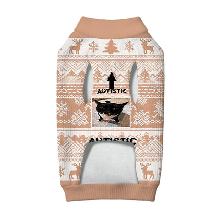 Uglysweatershops Autistic Cat Dog & Cat Pet Sweater