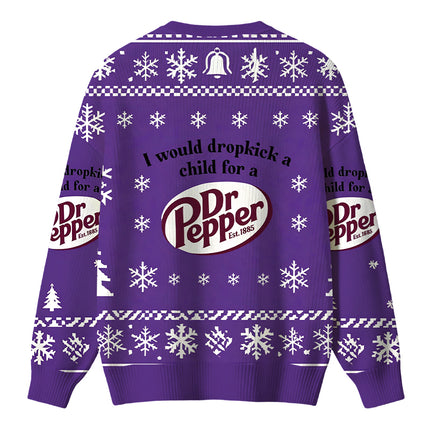 Uglysweatershops I Would Dropkick A Child Christmas Ugly Sweater