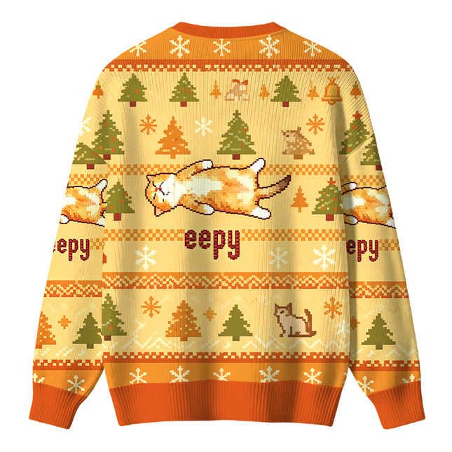 Uglysweatershops Silly Sleepy Cat Meme Christmas Ugly Sweater