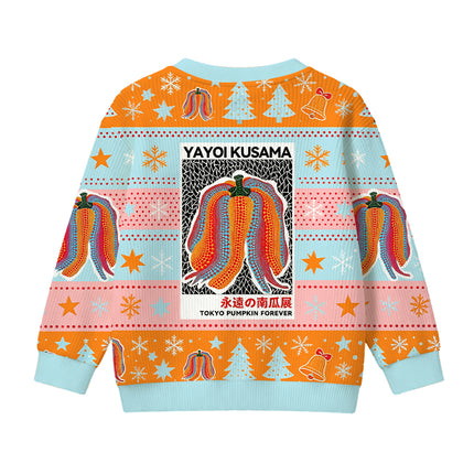 Uglysweatershops TOKYO PUMPKIN FOREVER Kids Ugly Sweater