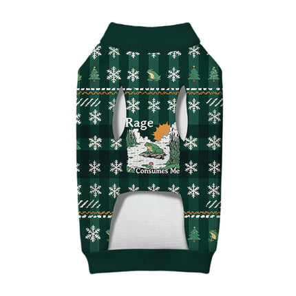 Uglysweatershops Rage Consumes Me Frog Dog & Cat Pet Sweater