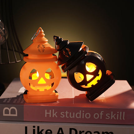 Uglysweatershops Halloween Festive Decorative Pumpkin Lamp
