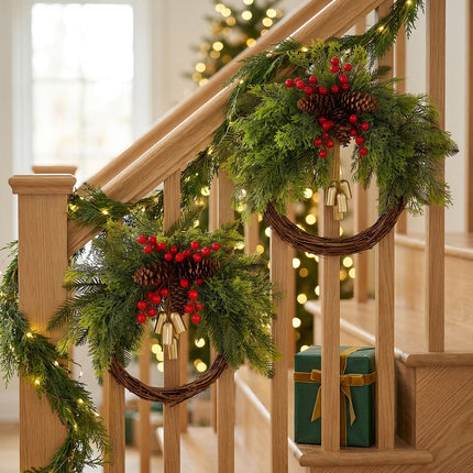 Uglysweatershops Christmas Bohemian Wind Chime Wreath