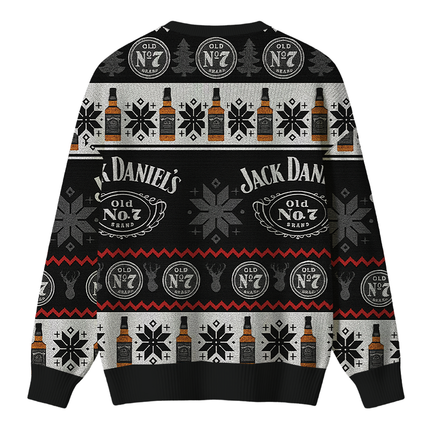 Uglysweatershops Black Jack Christmas Ugly Sweater