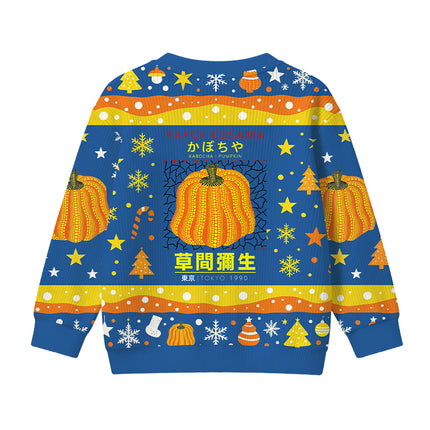 Uglysweatershops Art Pumpkin TOKYO 1900 Kids Ugly Sweater