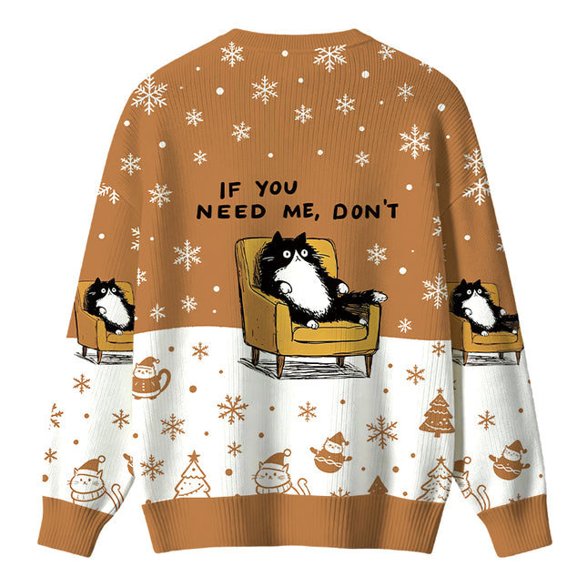 Uglysweatershops Unavailable Cat Christmas Ugly Sweater