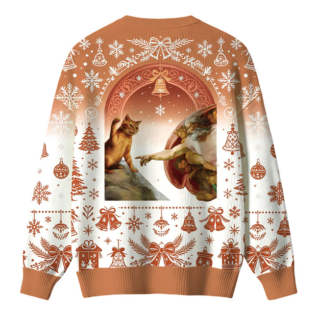 Uglysweatershops The Creation of Cat Christmas Ugly Sweater