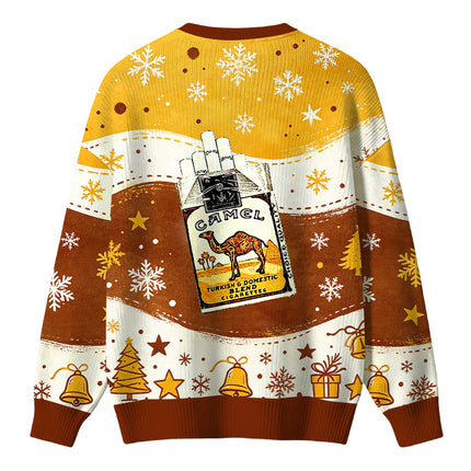 Uglysweatershops Brand Cigarettes Christmas Ugly Sweater