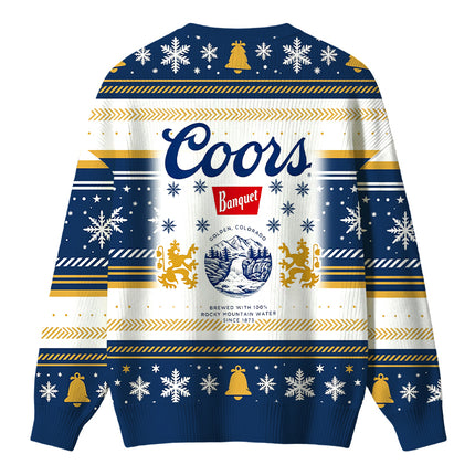 Uglysweatershops Retro Rocky Mountain Beer Christmas Ugly Sweater