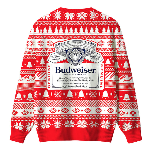 Uglysweatershops Retro Ornate Beer Christmas Ugly Sweater