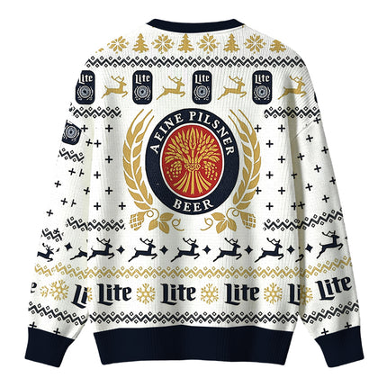 Uglysweatershops White Lite Christmas Ugly Sweater
