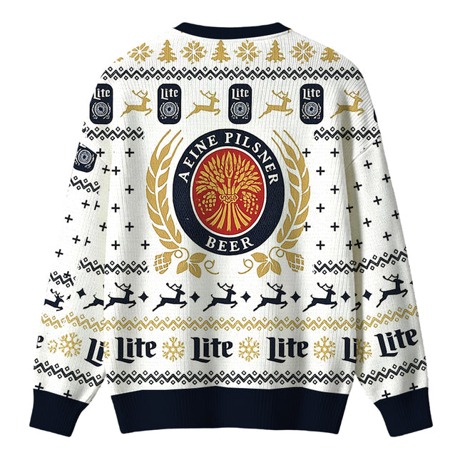 Uglysweatershops White Lite Christmas Ugly Sweater
