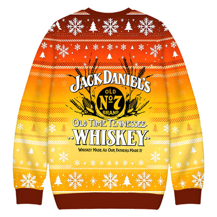 Uglysweatershops Classic American Whiskey Vintage Christmas Ugly Sweatshirt