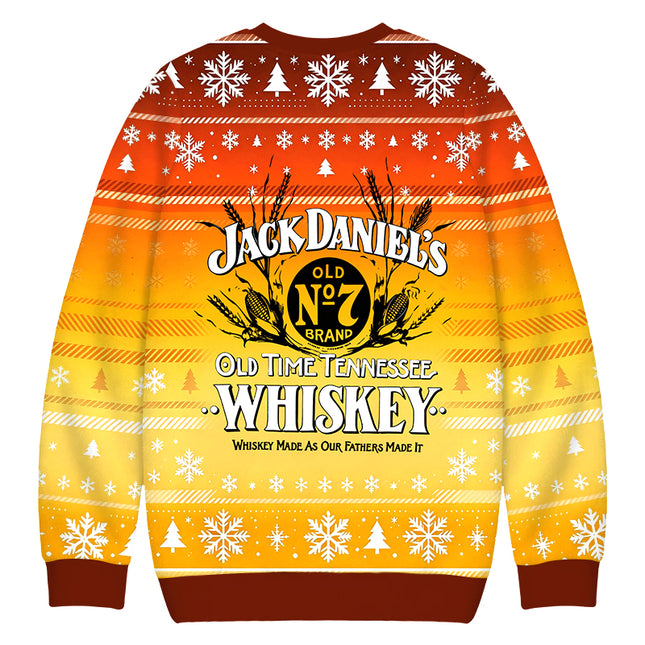 Uglysweatershops Classic American Whiskey Vintage Christmas Ugly Sweatshirt