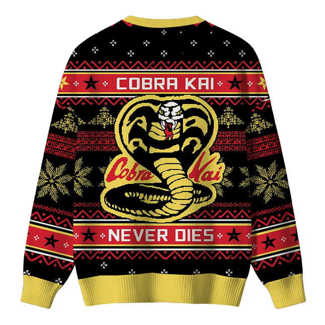 Uglysweatershops Retro Snake Christmas Ugly Sweater