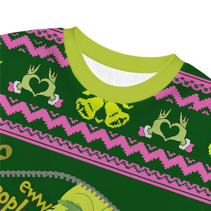 Uglysweatershops I Hate People Christmas Ugly Sweatshirt