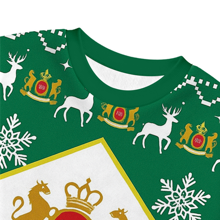 Uglysweatershops Vintage Cig Christmas Ugly Sweatshirt