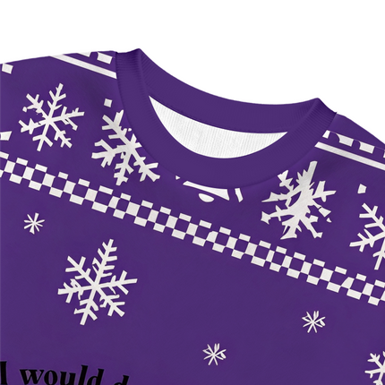 Uglysweatershops I Would Dropkick A Child Christmas Ugly Sweatshirt