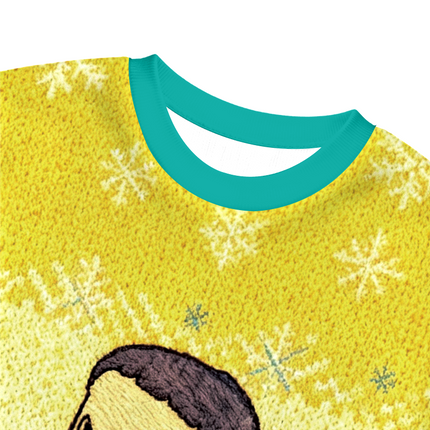 Uglysweatershops Girl Eating Lollipop Christmas Ugly Sweatshirt