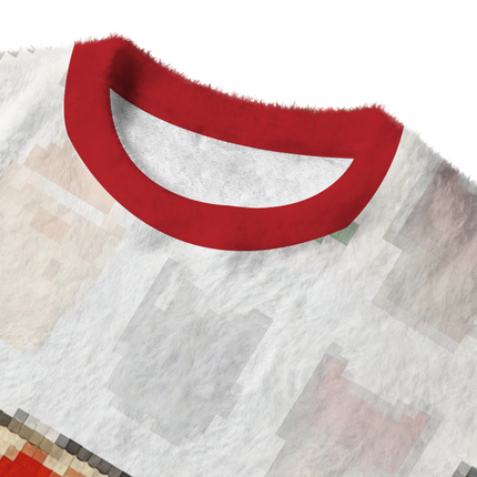 Uglysweatershops I Eat Cement Fuzzy Christmas Ugly Sweatshirt