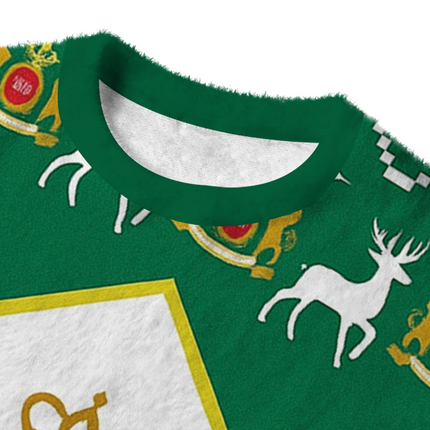 Uglysweatershops Vintage Cig Fuzzy Christmas Ugly Sweatshirt