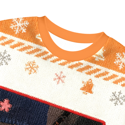 Uglysweatershops Tylenol Cat Christmas Ugly Sweatshirt