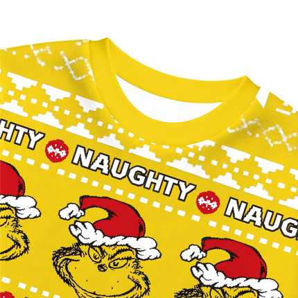 Uglysweatershops Naughty Vintage Christmas Ugly Sweatshirt