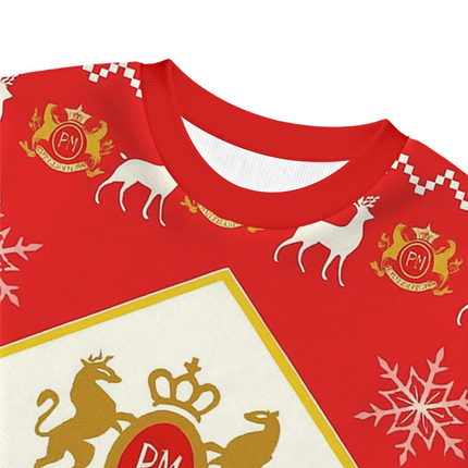 Uglysweatershops Vintage Cig Christmas Ugly Sweatshirt