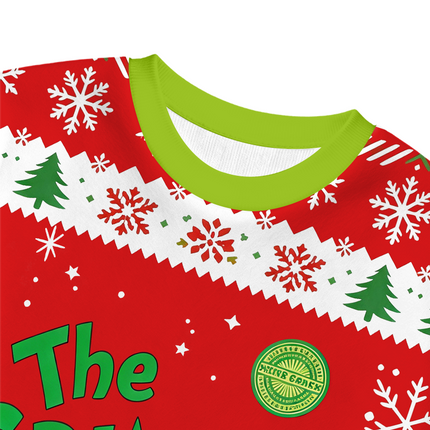 Uglysweatershops Green Funny Christmas Ugly Sweatshirt