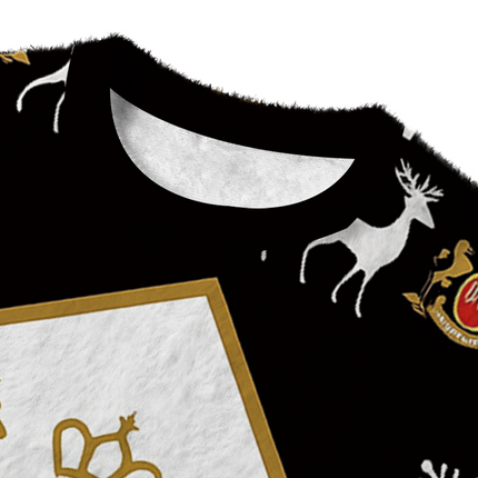 Uglysweatershops Vintage Cig Fuzzy Christmas Ugly Sweatshirt