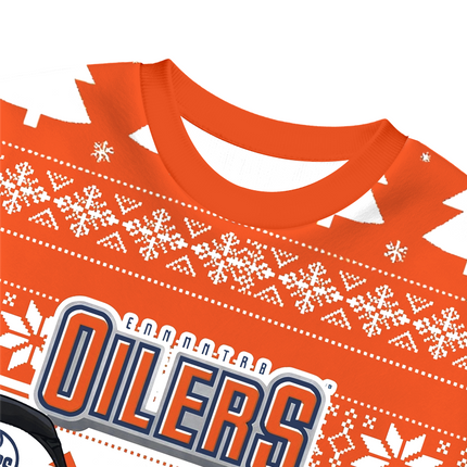 Uglysweatershops Oilers Christmas Ugly Sweatshirt