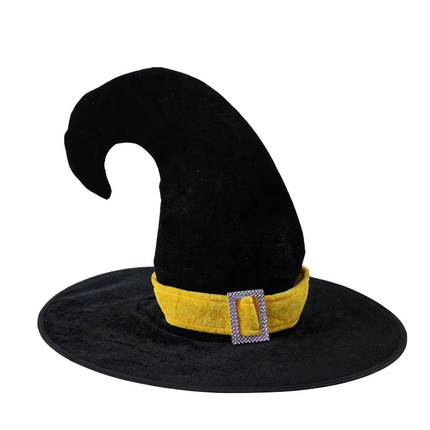 Uglysweatershops Halloween Hot Stamping Exquisite Curved-horn Wizard Hat