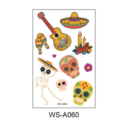 Uglysweatershops Random 10-piece Children's Cartoon Glowing Tattoo Stickers
