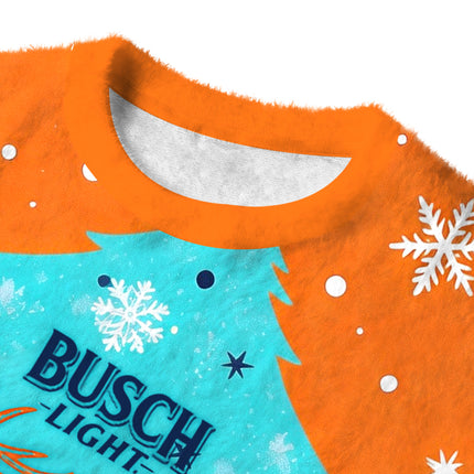 Uglysweatershops Hunting Can Evolution Natural Fuzzy Christmas Ugly Sweatshirt